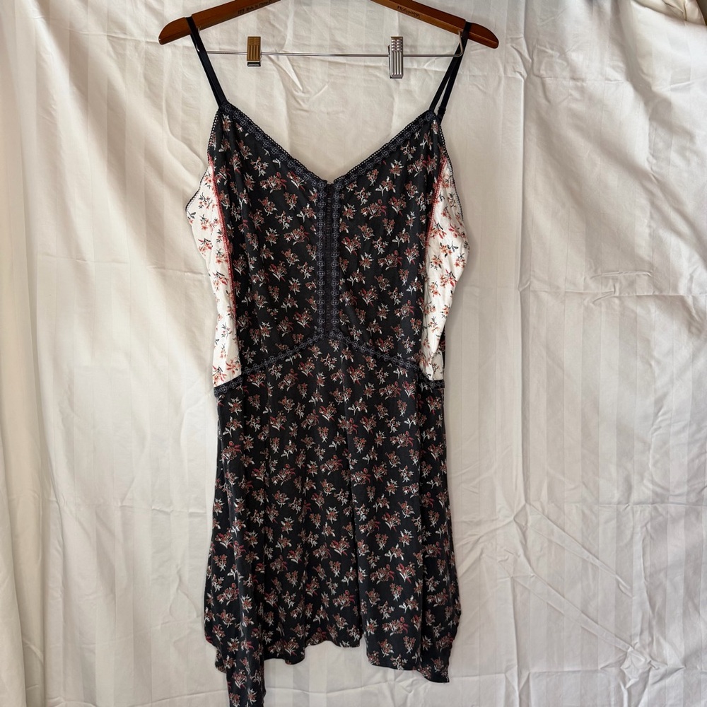 P.J. Salvage Patchwork Chemise Pajama Dress 100% Sz XL Cottagecore Loungewear